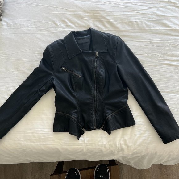 BLANKNYC Black Faux Leather Jacket Size M - Picture 2 of 5